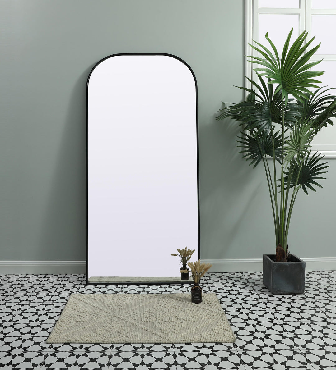 Metal Frame Arch Mirror by Elegant - view 38