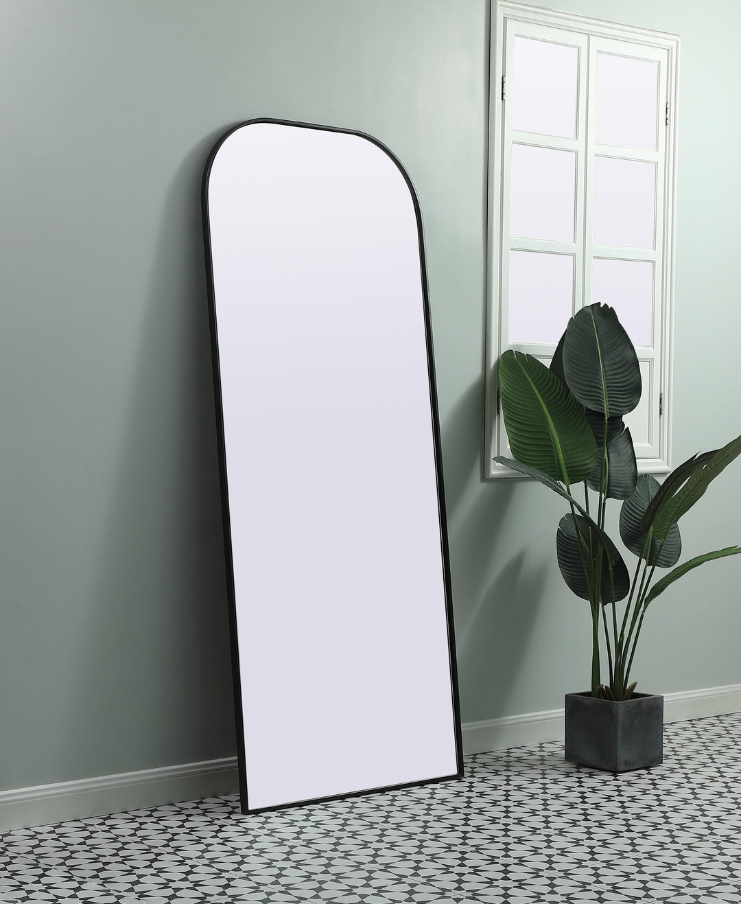 Metal Frame Arch Mirror by Elegant - view 57