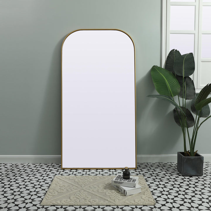 Metal Frame Arch Mirror by Elegant - view 80