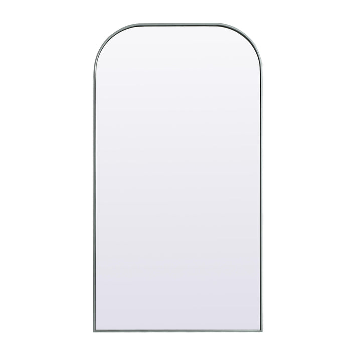 Metal Frame Arch Mirror in Silver by Elegant