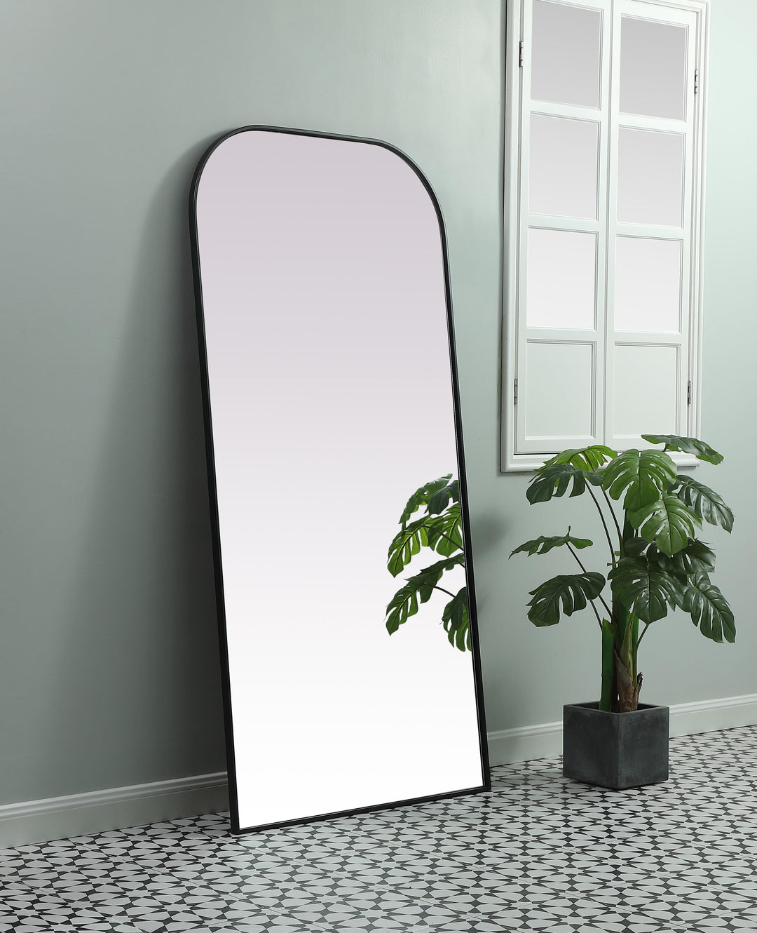 Metal Frame Arch Mirror by Elegant - view 93