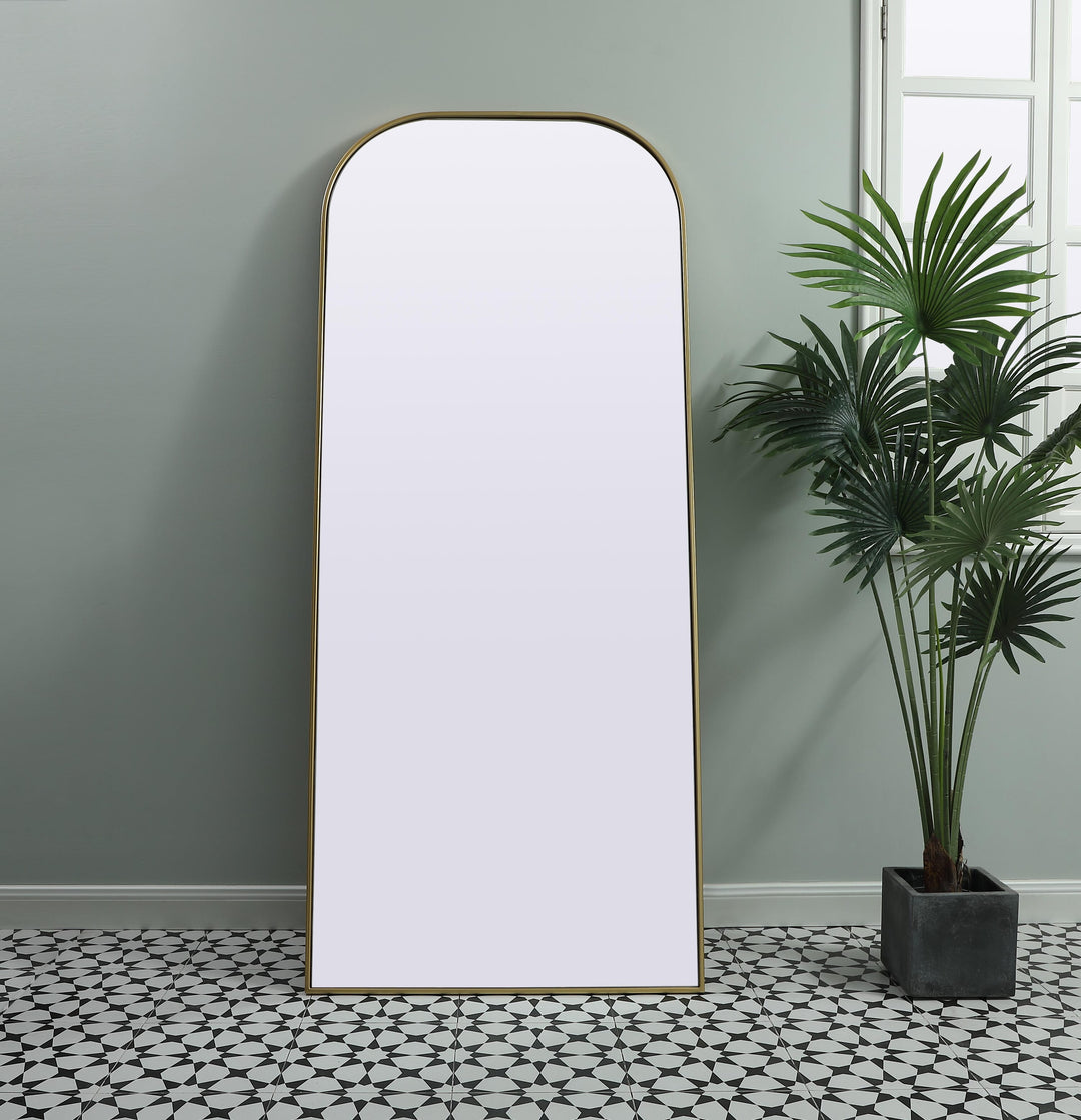 Metal Frame Arch Full Length Mirror by Elegant - view 20