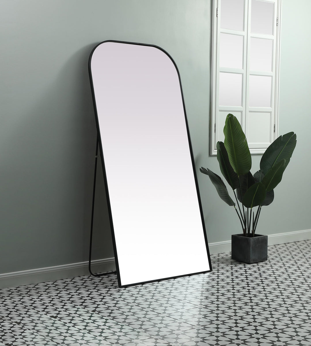 Metal Frame Arch Full Length Mirror by Elegant - view 51