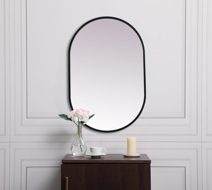 Metal Frame Oval Mirror II by Elegant - view 4