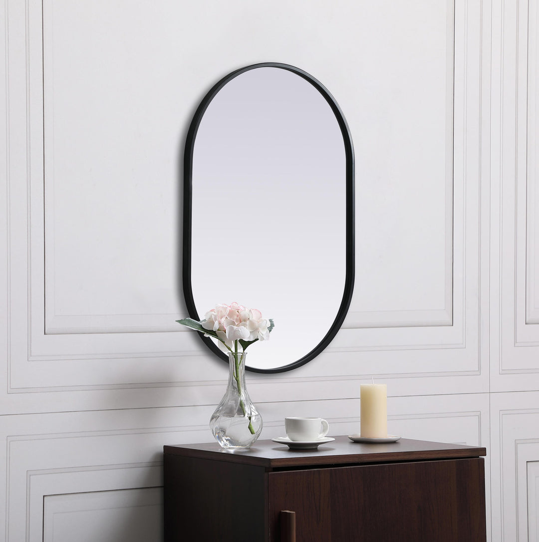 Metal Frame Oval Mirror II by Elegant - view 5