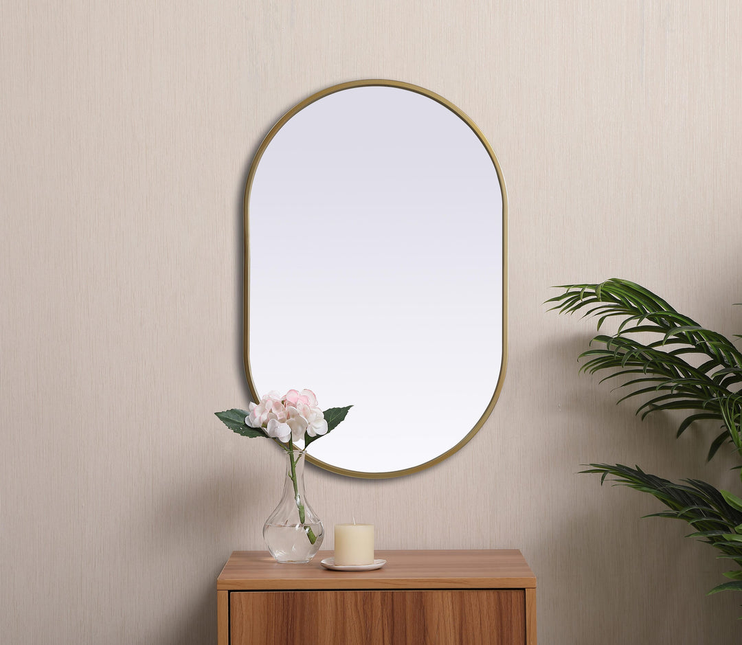 Metal Frame Oval Mirror II by Elegant - view 10