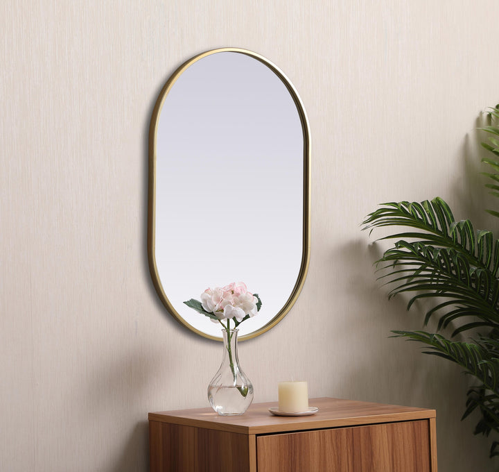 Metal Frame Oval Mirror II by Elegant - view 11