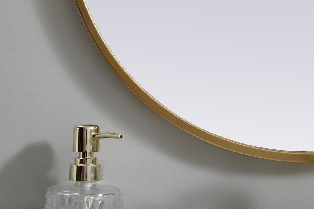 Metal Frame Oval Mirror II by Elegant - view 12
