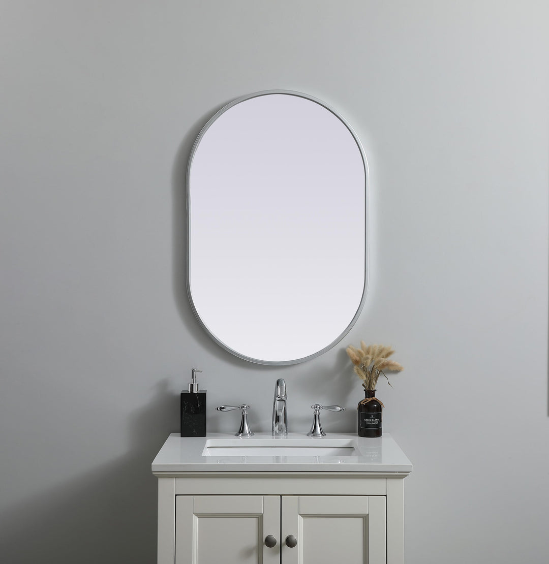Metal Frame Oval Mirror II by Elegant - view 14