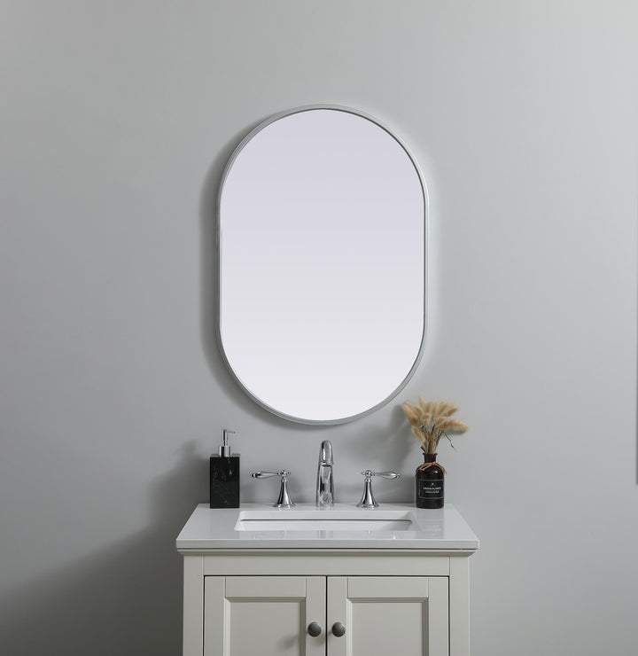 Metal Frame Oval Mirror II by Elegant - view 14