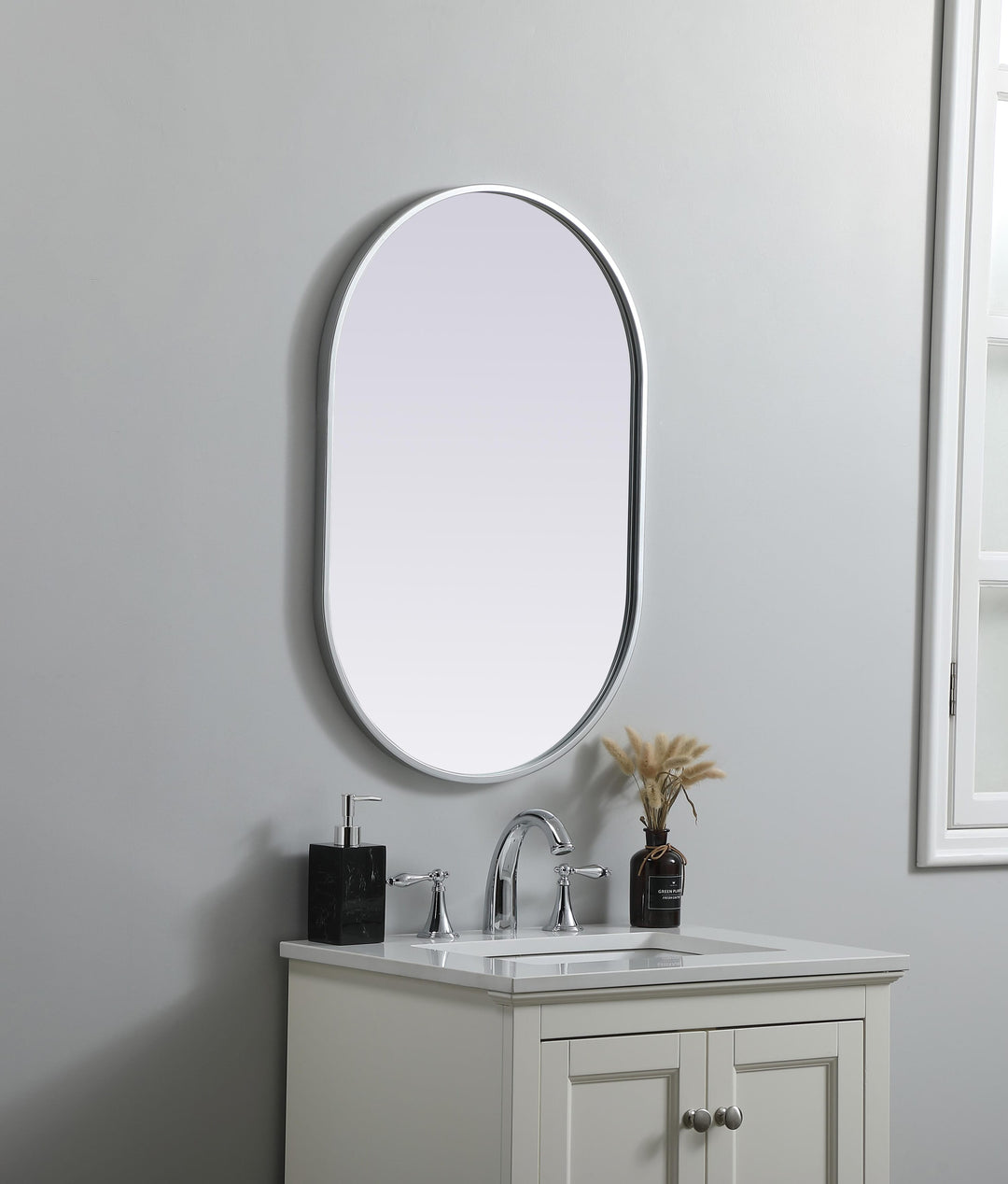Metal Frame Oval Mirror II by Elegant - view 15