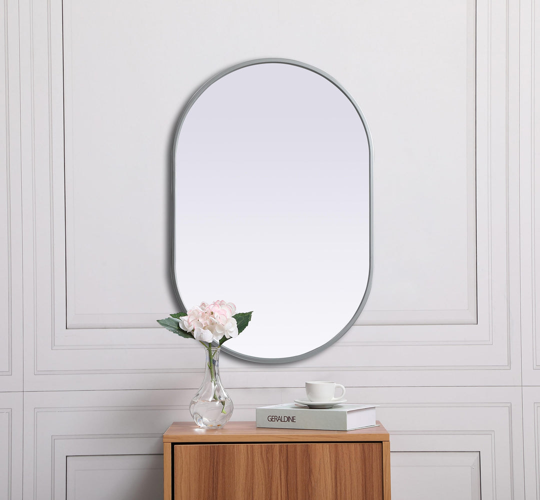 Metal Frame Oval Mirror II by Elegant - view 16