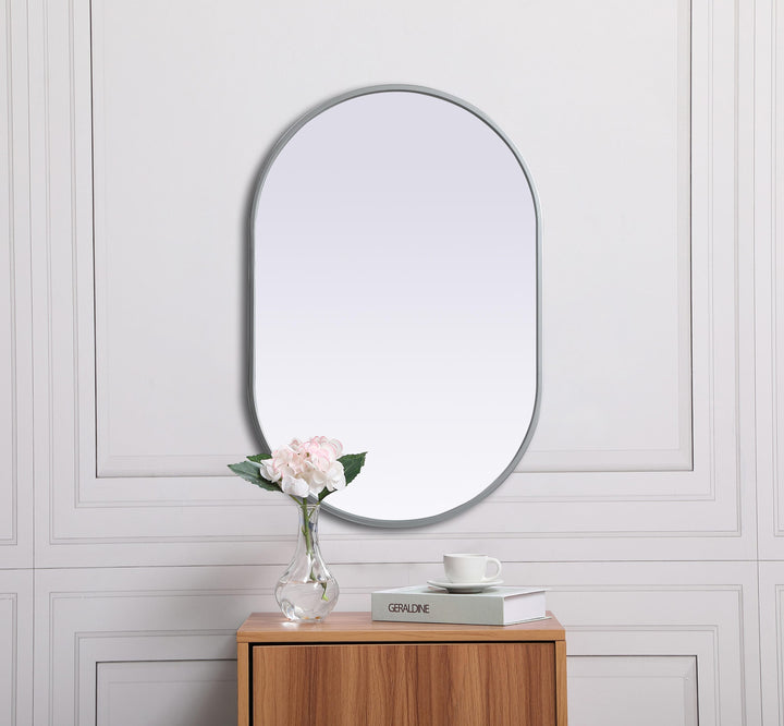 Metal Frame Oval Mirror II by Elegant - view 16