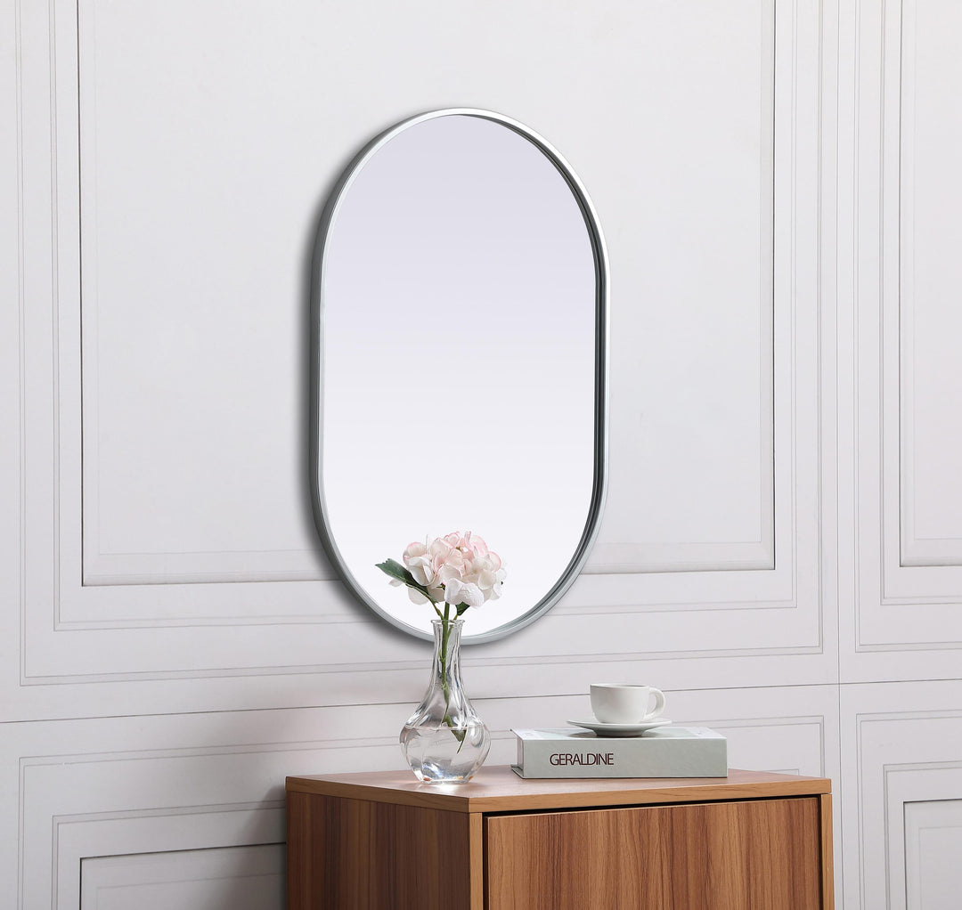 Metal Frame Oval Mirror II by Elegant - view 17