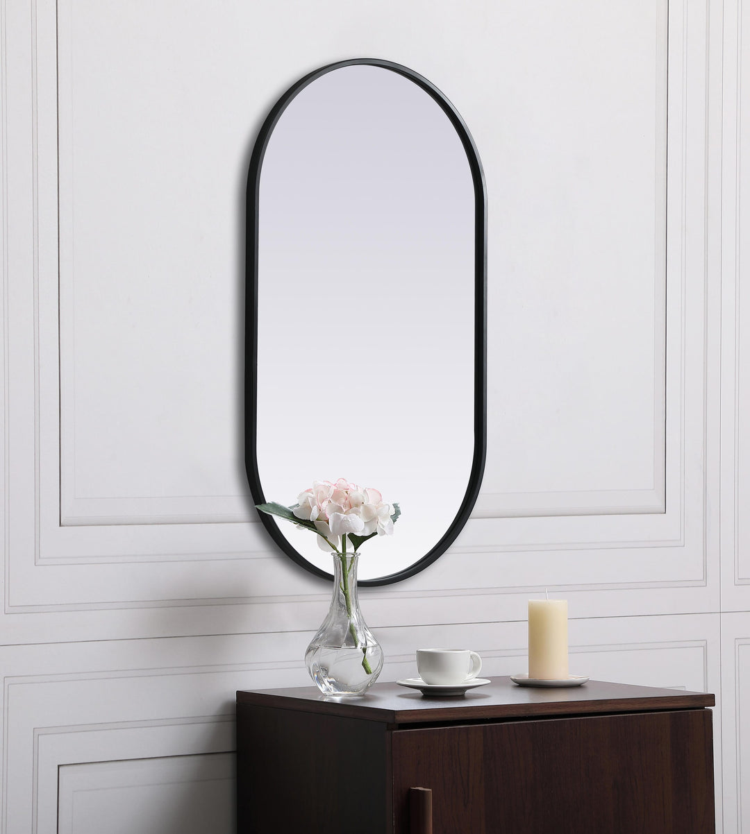 Metal Frame Oval Mirror II by Elegant - view 23