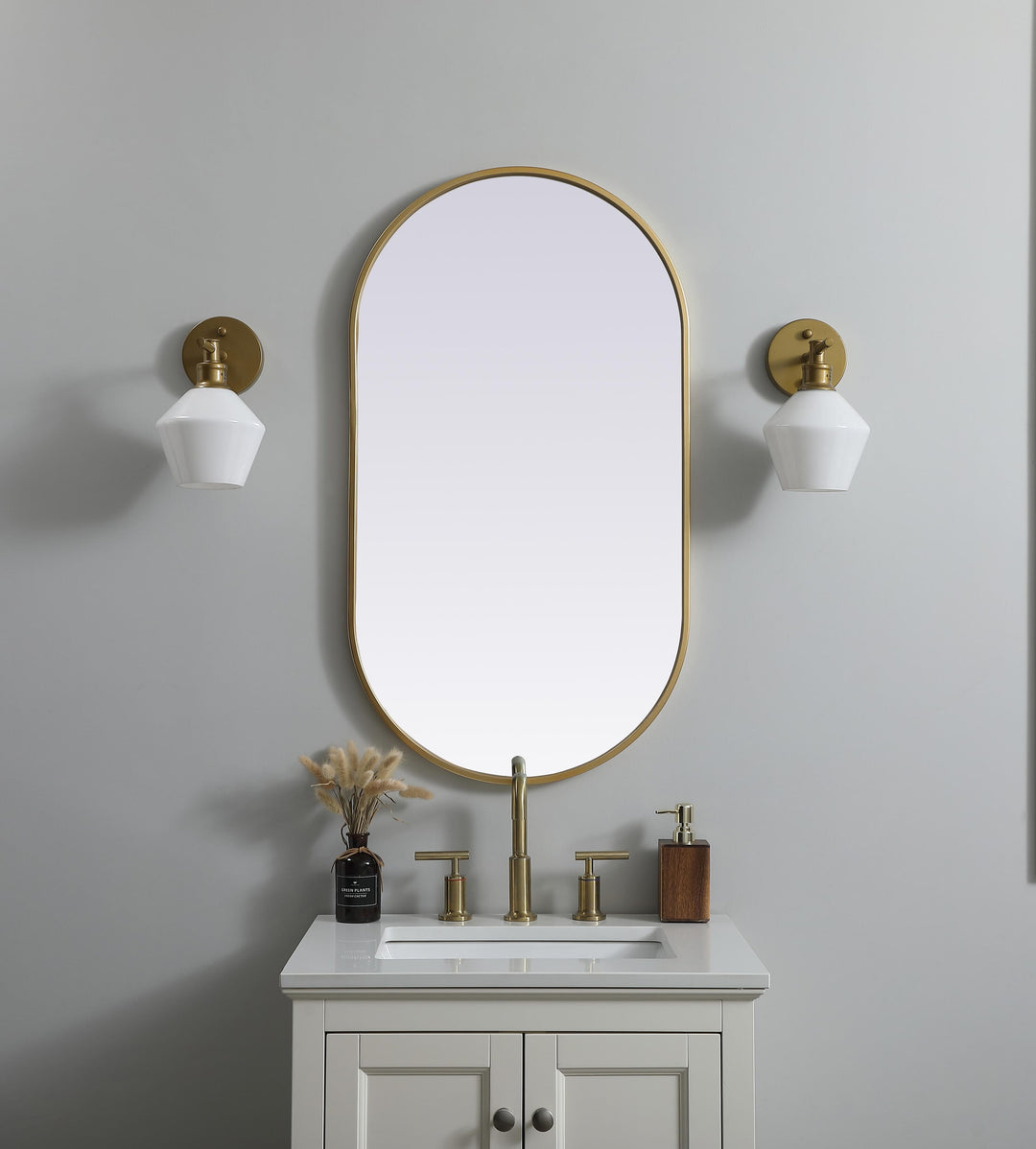 Metal Frame Oval Mirror II by Elegant - view 26