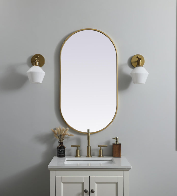 Metal Frame Oval Mirror II by Elegant - view 26