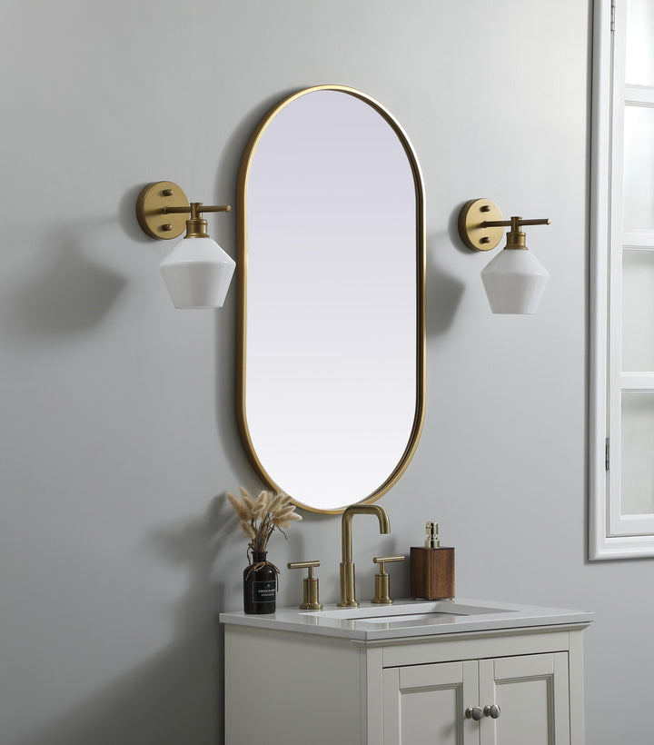 Metal Frame Oval Mirror II by Elegant - view 27