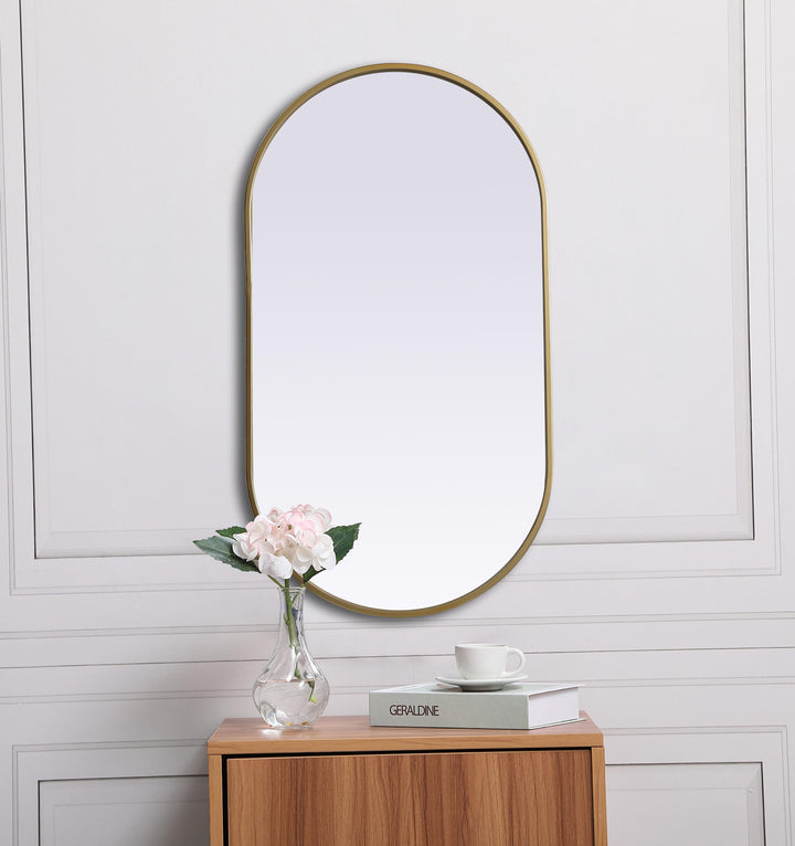 Metal Frame Oval Mirror II by Elegant - view 28