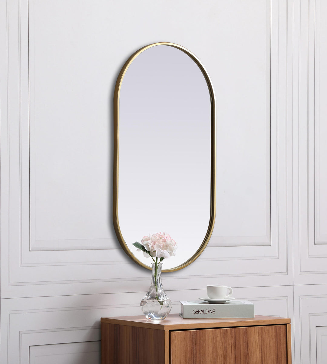 Metal Frame Oval Mirror II by Elegant - view 29