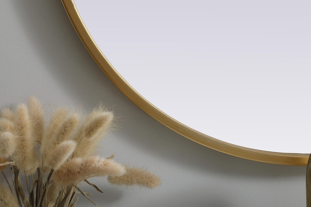 Metal Frame Oval Mirror II by Elegant - view 30