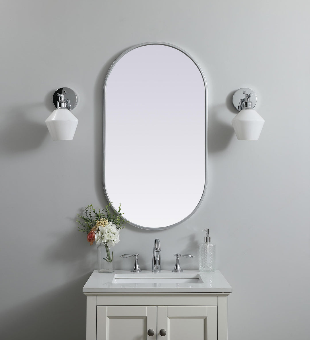 Metal Frame Oval Mirror II by Elegant - view 32