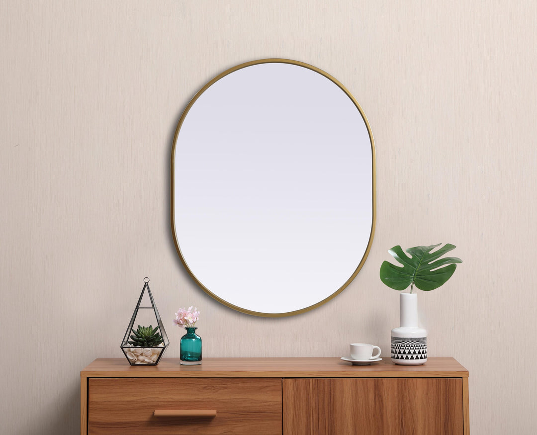 Metal Frame Oval Mirror II by Elegant - view 46