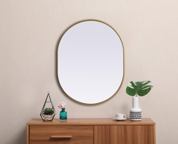 Metal Frame Oval Mirror II by Elegant - view 46
