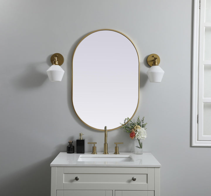Metal Frame Oval Mirror II by Elegant - view 62