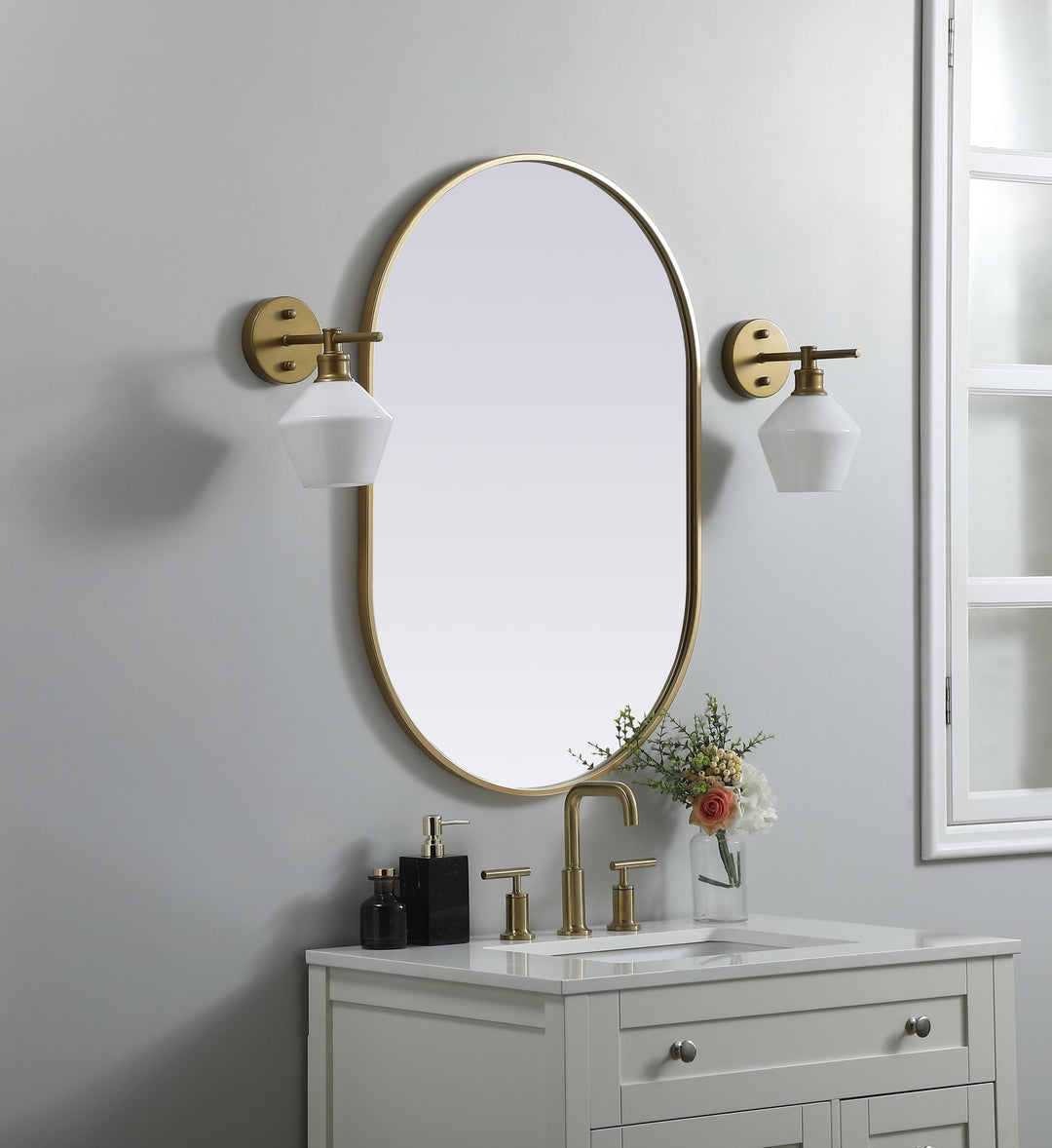 Metal Frame Oval Mirror II by Elegant - view 63