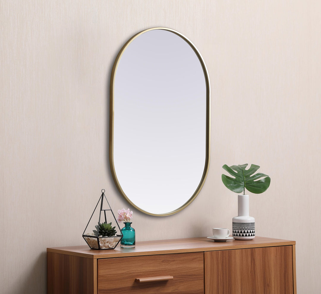 Metal Frame Oval Mirror II by Elegant - view 65
