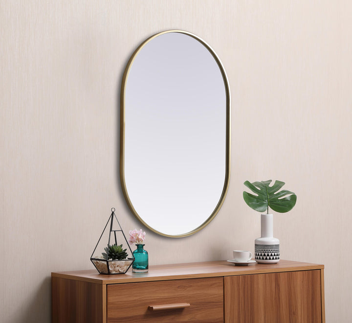 Metal Frame Oval Mirror II by Elegant - view 65
