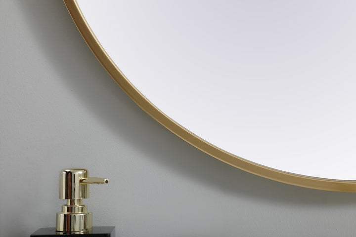 Metal Frame Oval Mirror II by Elegant - view 66