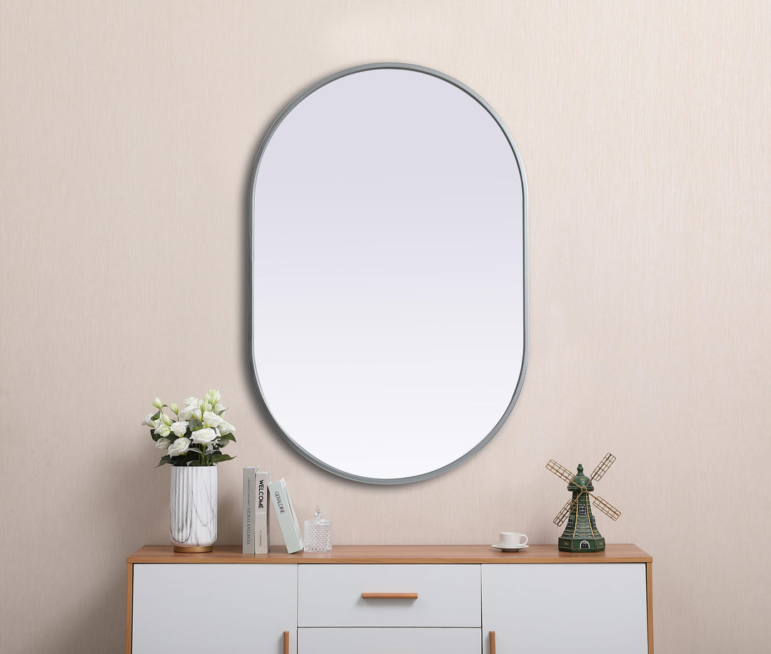 Metal Frame Oval Mirror II by Elegant - view 70