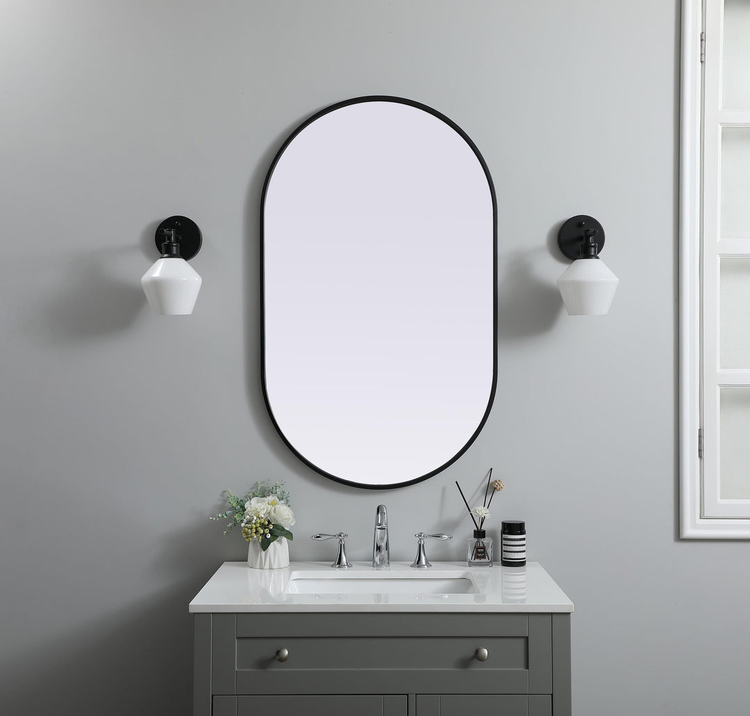 Metal Frame Oval Mirror II by Elegant - view 74