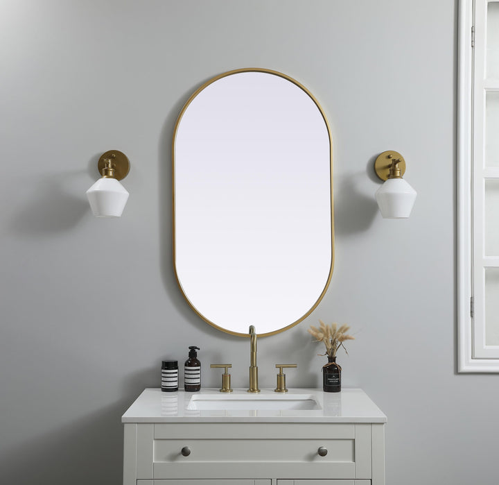 Metal Frame Oval Mirror II by Elegant - view 80