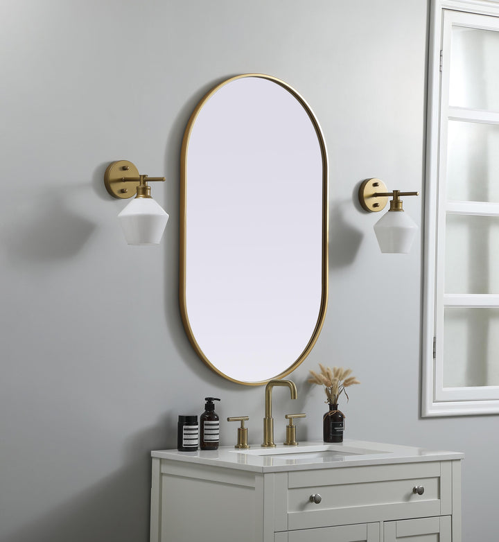 Metal Frame Oval Mirror II by Elegant - view 81