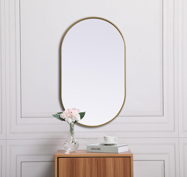 Metal Frame Oval Mirror II by Elegant - view 82