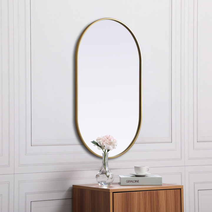 Metal Frame Oval Mirror II by Elegant - view 83