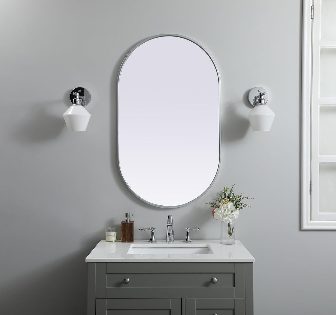 Metal Frame Oval Mirror II by Elegant - view 86