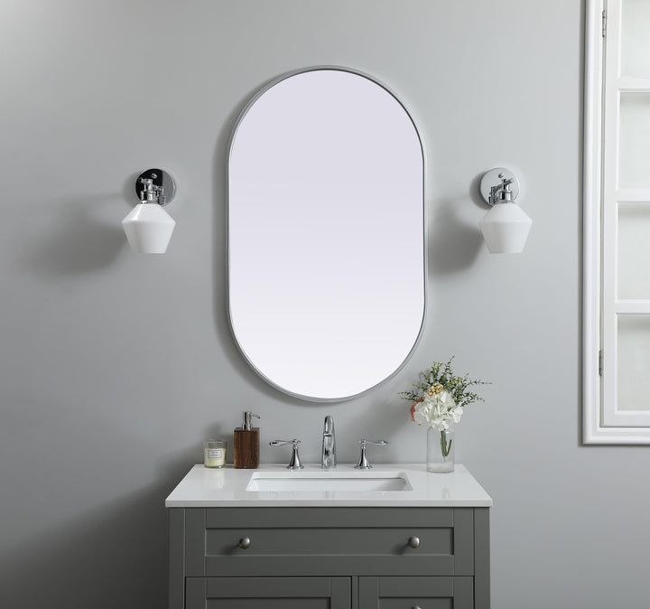 Metal Frame Oval Mirror II by Elegant - view 86