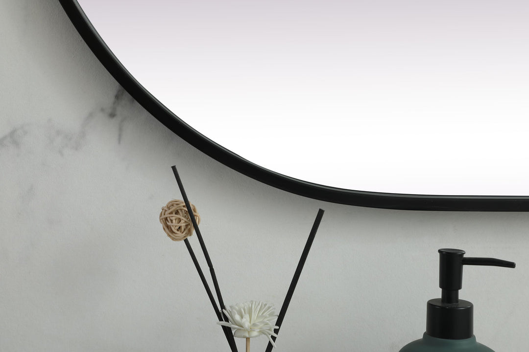Metal Frame Oval Mirror II by Elegant - view 96