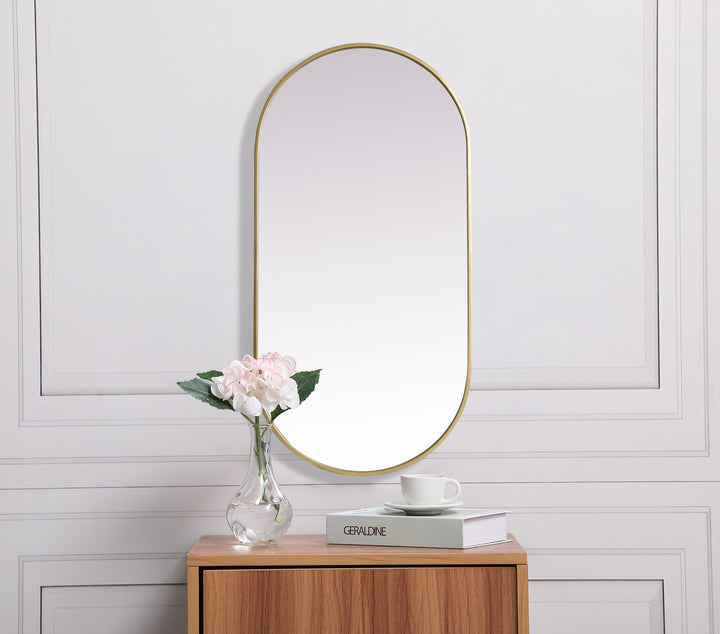 Metal Frame Oval Mirror II by Elegant - view 98