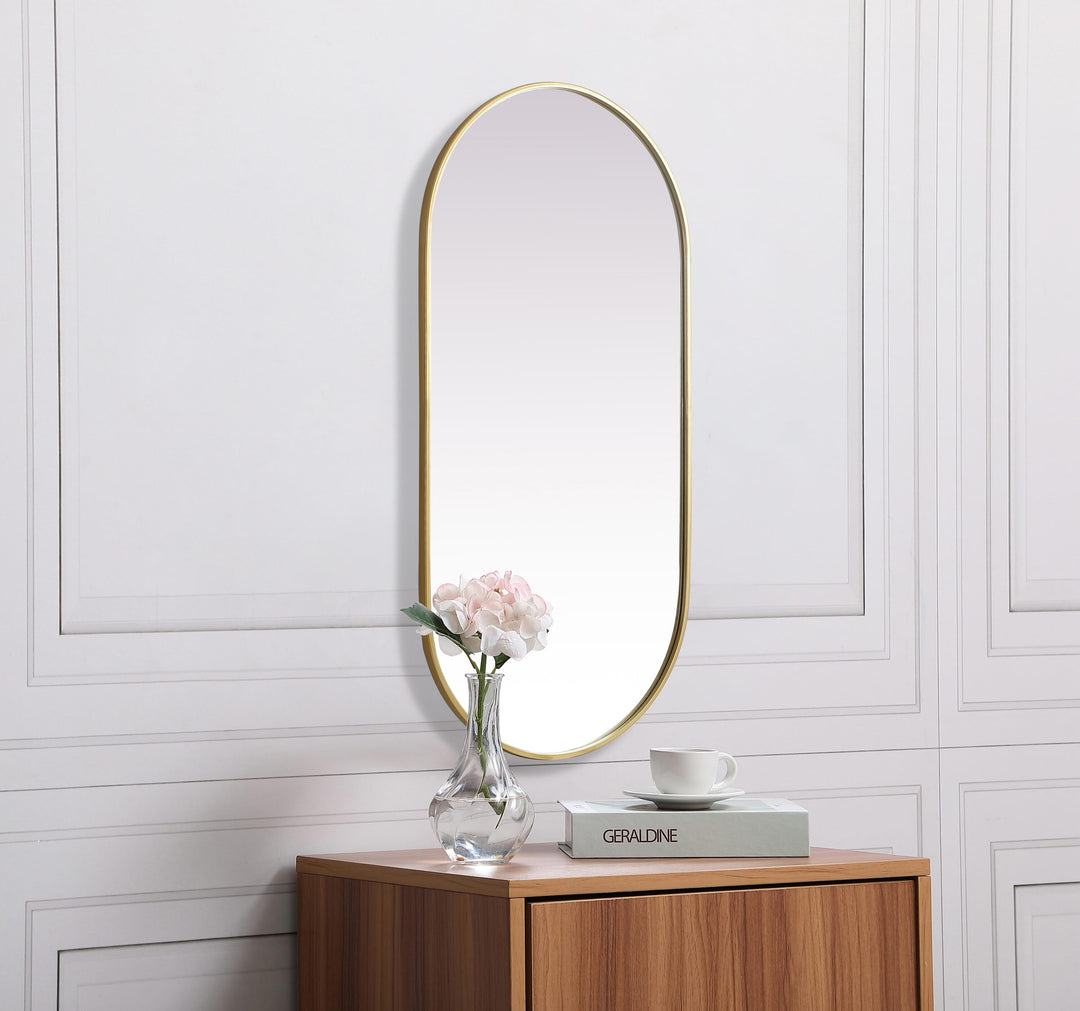 Metal Frame Oval Mirror II by Elegant - view 99