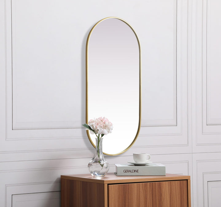 Metal Frame Oval Mirror II by Elegant - view 99