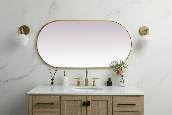 Metal Frame Oval Mirror II by Elegant - view 100