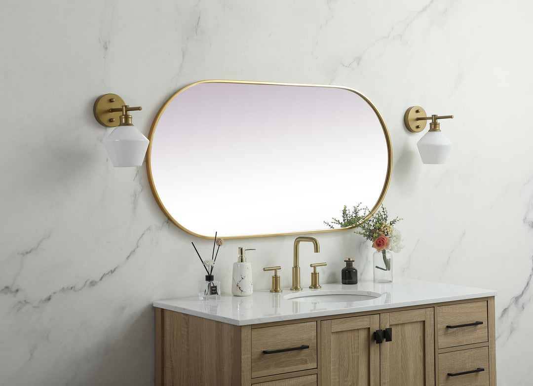 Metal Frame Oval Mirror II by Elegant - view 101