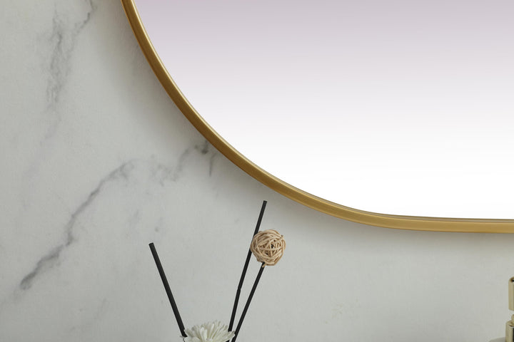 Metal Frame Oval Mirror II by Elegant - view 102