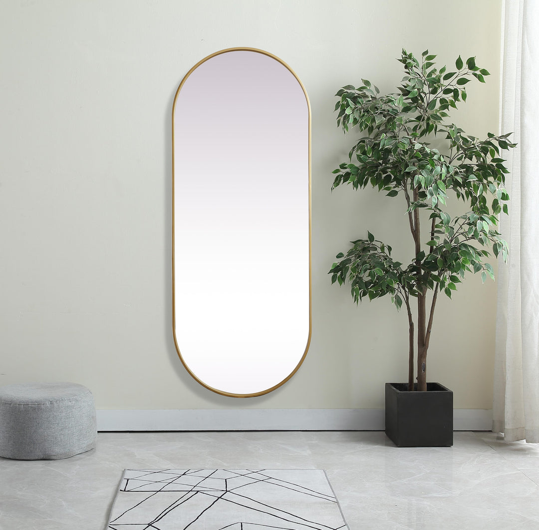 Metal Frame Oval Mirror II by Elegant - view 116