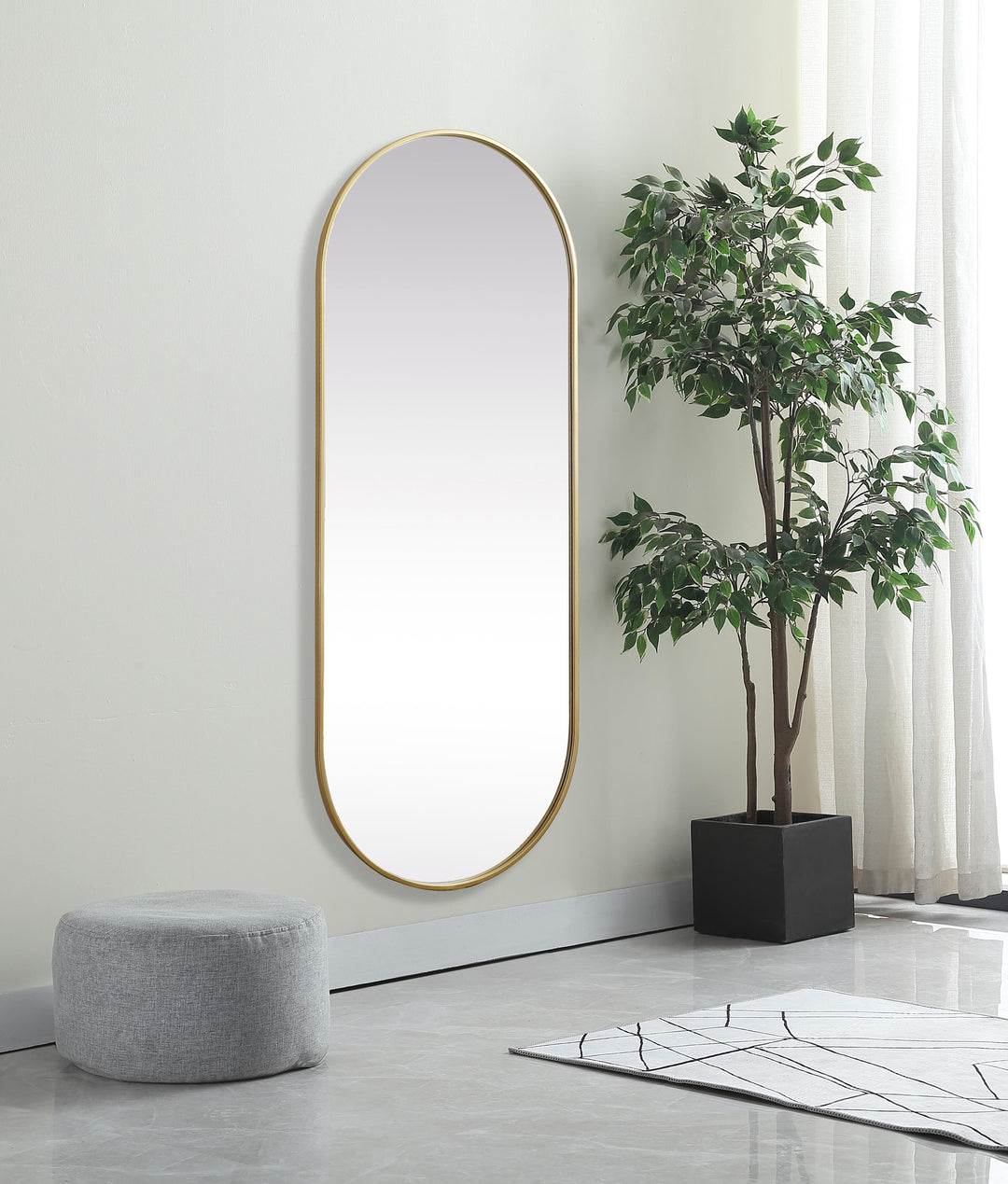 Metal Frame Oval Mirror II by Elegant - view 117